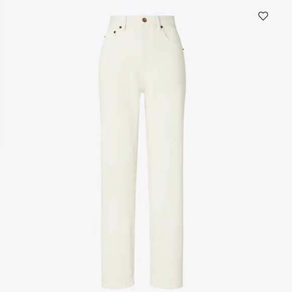 Tory Burch Slim Jean Soft Oatmeal - Picture 4 of 6